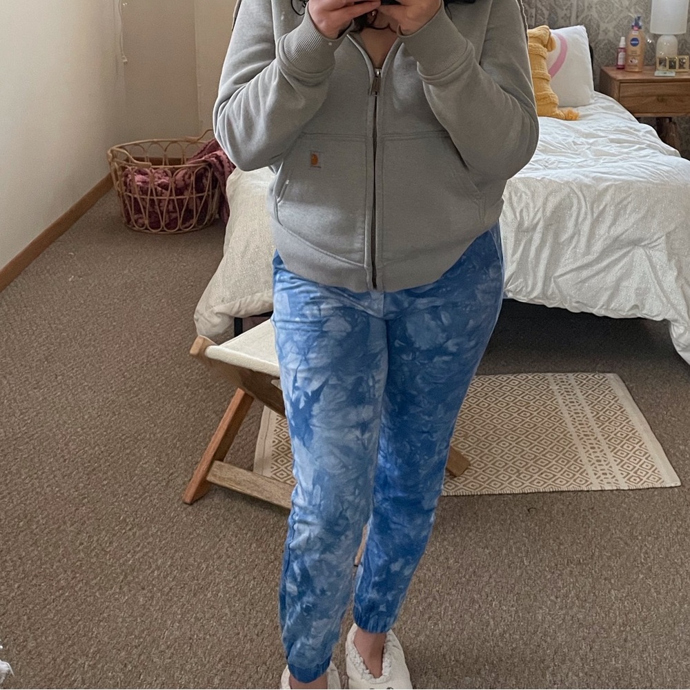 Blue Cotton Sweatpants